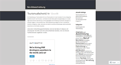 Desktop Screenshot of berufsbeschreibung.wordpress.com