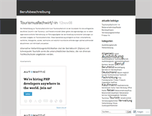 Tablet Screenshot of berufsbeschreibung.wordpress.com