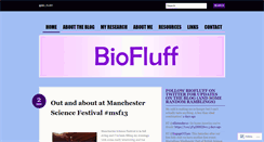 Desktop Screenshot of biofluff.wordpress.com