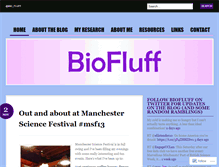 Tablet Screenshot of biofluff.wordpress.com