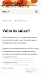 Mobile Screenshot of producoeseconhecimentos.wordpress.com