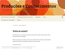 Tablet Screenshot of producoeseconhecimentos.wordpress.com