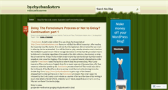 Desktop Screenshot of byebyebanksters.wordpress.com