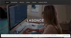 Desktop Screenshot of lasonce.wordpress.com