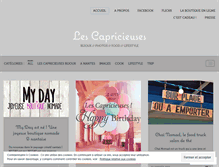 Tablet Screenshot of lescapricieuses.wordpress.com