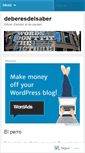Mobile Screenshot of deberesdelsaber.wordpress.com