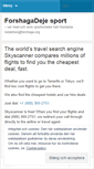 Mobile Screenshot of forshagasport.wordpress.com