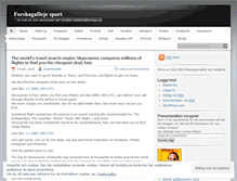 Tablet Screenshot of forshagasport.wordpress.com