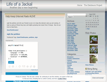 Tablet Screenshot of jackal9.wordpress.com