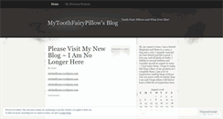 Desktop Screenshot of mytoothfairypillow.wordpress.com