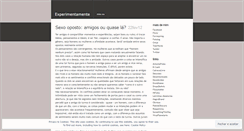 Desktop Screenshot of experimentamente.wordpress.com