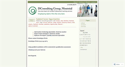 Desktop Screenshot of dconsultinggroupmtl.wordpress.com