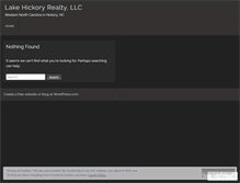 Tablet Screenshot of lakehickoryrealty.wordpress.com