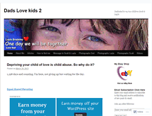 Tablet Screenshot of dadslovekidz2.wordpress.com