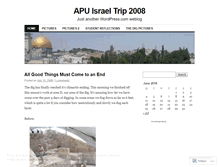 Tablet Screenshot of israelapu08.wordpress.com