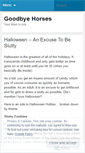 Mobile Screenshot of goodbyehorses.wordpress.com