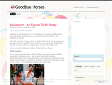 Tablet Screenshot of goodbyehorses.wordpress.com