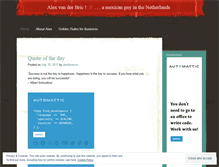 Tablet Screenshot of alexbriceno.wordpress.com