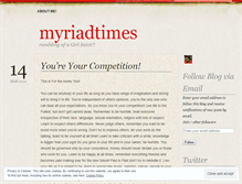 Tablet Screenshot of myriadtime.wordpress.com