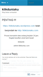 Mobile Screenshot of klikduniaku.wordpress.com