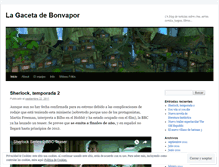 Tablet Screenshot of lagacetadebonvapor.wordpress.com
