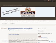 Tablet Screenshot of ethniccommissions.wordpress.com