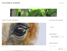 Tablet Screenshot of invisiblehorse.wordpress.com