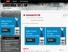 Tablet Screenshot of carismahfm.wordpress.com