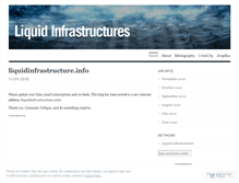 Tablet Screenshot of liquidinfrastructure.wordpress.com