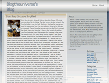 Tablet Screenshot of blogtheuniverse.wordpress.com