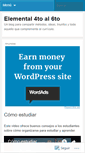 Mobile Screenshot of cuatroalseis.wordpress.com