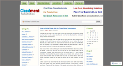 Desktop Screenshot of classiment.wordpress.com