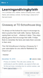 Mobile Screenshot of learningandlivingbyfaith.wordpress.com