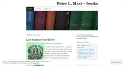 Desktop Screenshot of peterlmasibooks.wordpress.com