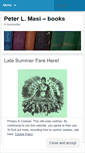 Mobile Screenshot of peterlmasibooks.wordpress.com