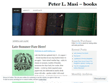 Tablet Screenshot of peterlmasibooks.wordpress.com