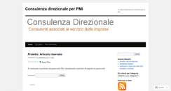 Desktop Screenshot of consulenzadirezionale.wordpress.com