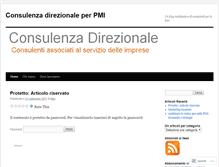 Tablet Screenshot of consulenzadirezionale.wordpress.com