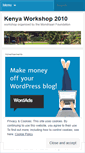Mobile Screenshot of kenyaworkshop.wordpress.com