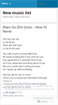 Mobile Screenshot of newmusiclist.wordpress.com