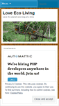 Mobile Screenshot of loveecoliving.wordpress.com
