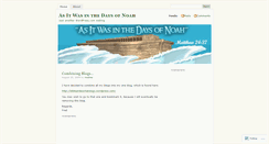 Desktop Screenshot of daysofnoah.wordpress.com