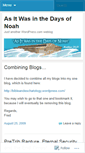 Mobile Screenshot of daysofnoah.wordpress.com