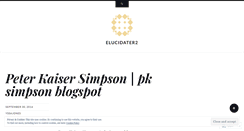 Desktop Screenshot of elucidater2.wordpress.com