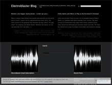 Tablet Screenshot of electroblaster.wordpress.com