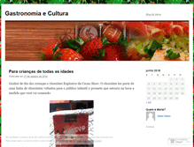 Tablet Screenshot of gastronomiaecultura.wordpress.com