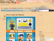 Tablet Screenshot of kutuclayart.wordpress.com