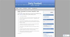 Desktop Screenshot of dailyfootball.wordpress.com