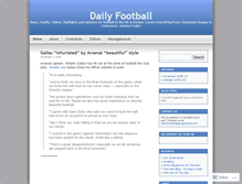 Tablet Screenshot of dailyfootball.wordpress.com