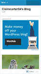Mobile Screenshot of clairecarter04.wordpress.com